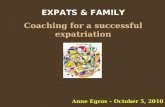 Coaching expatriates and family for sucess