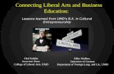Connecting Liberal Arts and Business Education: Lesson's Learned from UMD's B.A. in Cultural Entrepreneurship