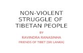 Non violent struggle of tibet