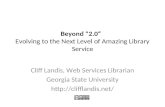 Beyond 2.0: Evolving to the Next Level of Amazing Library Service