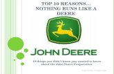 Top 10 Reasons Nothing Runs LIke a Deere