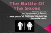 The battle of the sexes speach pwpnt