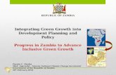 2a Integrating Green Growth into Development Planning and Policy by Doreen Bwalya-ZAMBIA