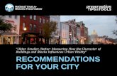 [Preservation Tips & Tools] Older, Smaller, Better: Recommendations for Your City