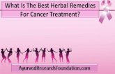 What Is The Best Herbal Remedies For Cancer Treatment?