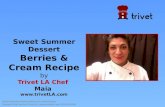 Sweet Summer Berries & Cream Dessert Recipe by Trivet