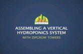 Assembling a Vertical Hydroponics System