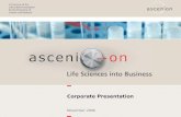 Corporate Presentation November 2006 Ascenion GmbH
