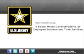 Social media tips for deployed Soldiers and families