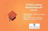 Building Lasting relationships with alumni