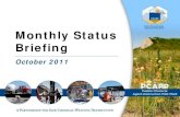 PCAPP Monthly Status Briefing October 2011
