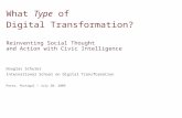 What Type of Digital Transformation?  Reinventing  Social Thought  and Action  with Civic Intelligence