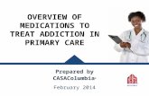 Overview of Medications to Treat Addiction in Primary Care
