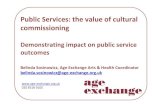 Public Services: the value of cultural commissioning
