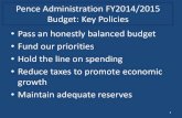 Pence budget presentation