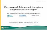 2014 PV Distribution System Modeling Workshop: Purpose of Advanced Inverters- mitigation and grid support: Richard Bravo, SCE