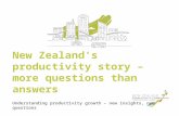 New Zealand’s productivity story – more questions than answers (OECD Workshop, October 2013)