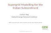 Supergrid modelling for the Indian Subcontinent . farhan beg