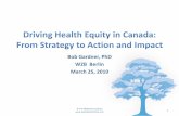 Driving Health Equity in Canada: From Strategy to Action and Impact