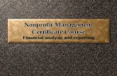 Nonprofit Management Certificate Course Financial analysis ...