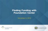 GuideStar Webinar (10/25/12) – Finding Funding with Foundation Center