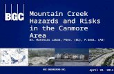 Mountain creek hazards and risks in the Canmore area - Dr. Matthias Jakob