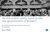 Do the Public Want to Join the Government of Britain?