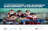 THE SMARTEST INVESTMENT: A FRAMEWORK FOR BUSINESS ENGAGEMENT IN EDUCATION