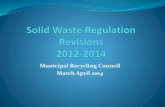 MUNICIPAL2 Solid Waste Regs. Revisions, Paul Emond