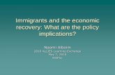 2010 ALLIES Learning Exchange: Naomi Alboim - Immigrants and the Economic Recovery