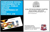CORPORATE SOCIAL RESPONSIBILITY IN CENTRAL PUBLIC SECTOR ENTERPRISES OF INDIA