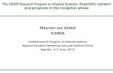 The CGIAR Research Program on Dryland Systems: Scientific content  and progress in the inception phase