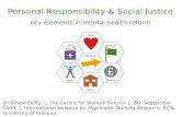 Mental Health Reform: Personal Responsibility & Social Justice