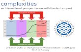 Avoiding the Complexities - international perspective on self-directed support