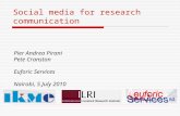 Social Media for Research Communications - Research Communication Workshop