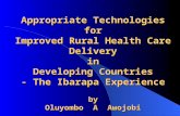 Appropriate TechnologiesforImproved Rural Health Care DeliveryinDeveloping Countries - The Ibarapa Experience
