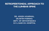Retroperitoneal approach to the lumbar spine1