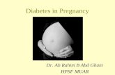 Diabetes in pregnancy segamat 2012