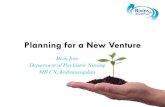 Planning for a venture