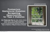 Postpartum Gestational Diabetes: Opportunities for Screening for Type 2 Diabetes