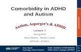 Topic 7 - Comorbidity in ADHD and Autism 2010