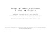 Medical Fee Guideline Training Module