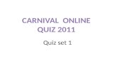 Carnival online quiz set 1 questions