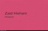 Zaid Hisham Design Portfolio
