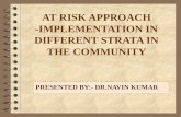 At risk approach by DR NAVIN KUMAR