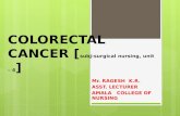 Colorectal cancer  mr. ragesh k.r.