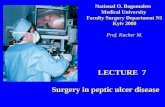 Bohomolets Surgery 4th year Lecture #7