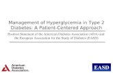 ADA EASD Management of hyperglycemia in type 2