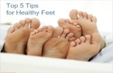 Top five tips for healthy feet