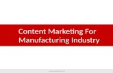 B2B Content Marketing for Manufacturers